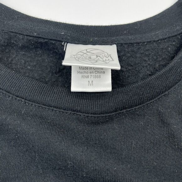 Space Jam Looney Tunes Sweatshirt Black Womens Size Medium Taz Bugs Bunny - Picture 8 of 8